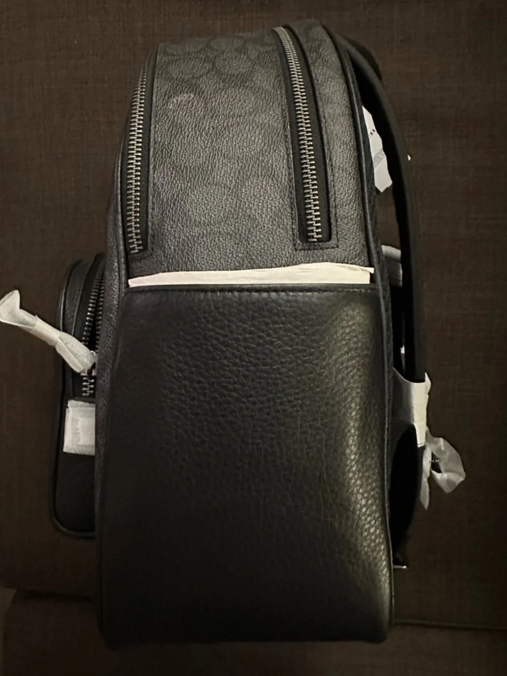 Coach Black Pebbled Leather Mini Backpack - Picture 5 of 8